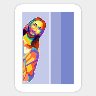 Jesus Memes Wpap Pop Art Sticker